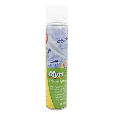 Sprayboks med Myrr frysespray mot krypende insekter